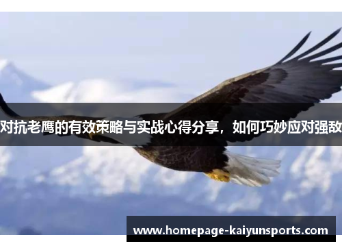 对抗老鹰的有效策略与实战心得分享，如何巧妙应对强敌