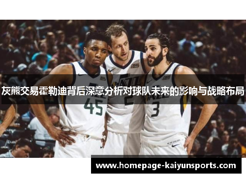 灰熊交易霍勒迪背后深意分析对球队未来的影响与战略布局 灰熊交易霍勒迪背后深意分析对球队未来的影响与战略布局