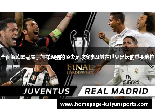 全面解读欧冠属于怎样级别的顶尖足球赛事及其在世界足坛的重要地位