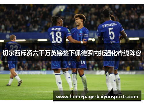 切尔西斥资六千万英镑签下佩德罗内托强化锋线阵容